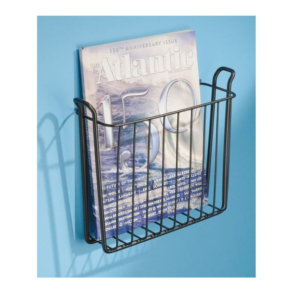 Brūns nerūsējošā tērauda sienas žurnālu plaukts iDesign Classico-image-2