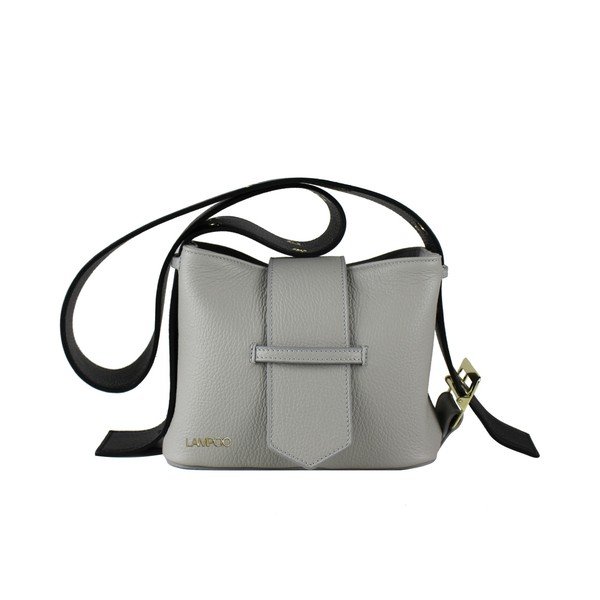 Pelēka ādas somiņa Lampoo Turra