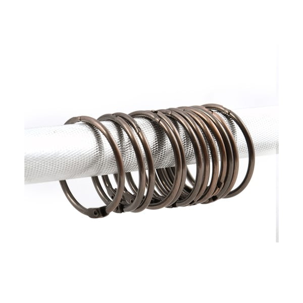 Vara krāsas dušas aizkaru gredzeni (12 gab.) Ringo Small – Spirella-image-1