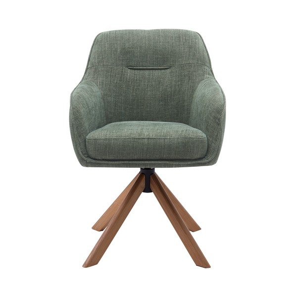 Zaļi polsterēti ēdamistabas krēsli (2 gab.) Avola – Unique Furniture-image-4