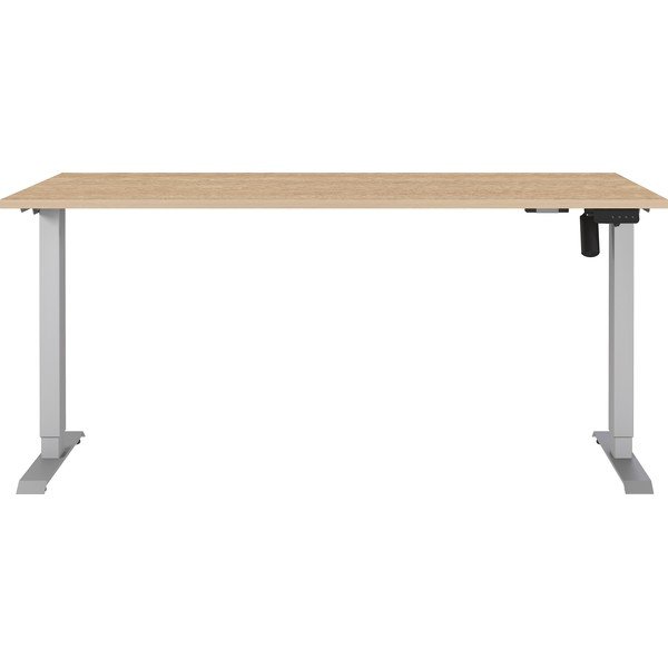 Regulējams darba galds ar elektriski regulējamu augstumu ar ozolkoka imitācijas galda virsmu 80x160 cm Boras – Germania-image-1