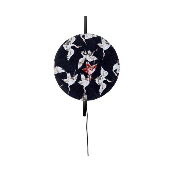 Melna sienas lampa Jaylee – White Label