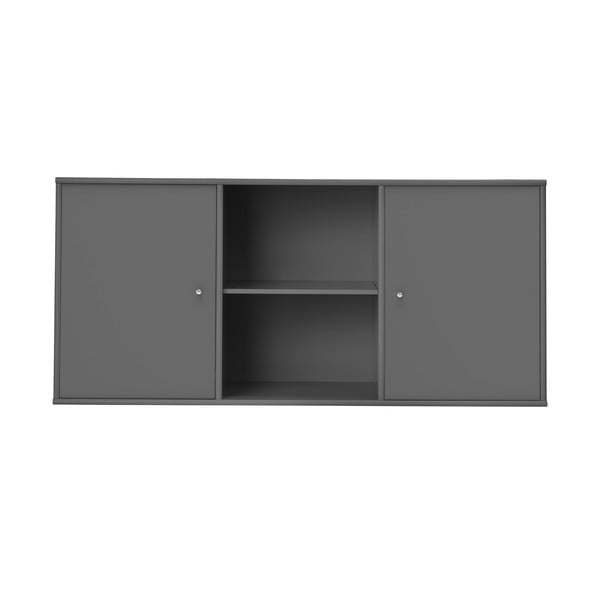 Antracīta pelēka zema piekarināma kumode 133x61 cm Mistral – Hammel Furniture