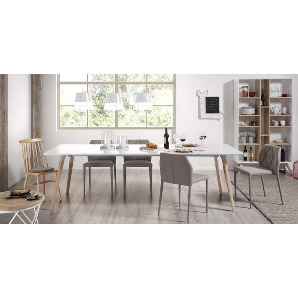 Izvelkams ēdamgalds ar papildu galda virsmu 90x140 cm Eunice – Kave Home-image-2