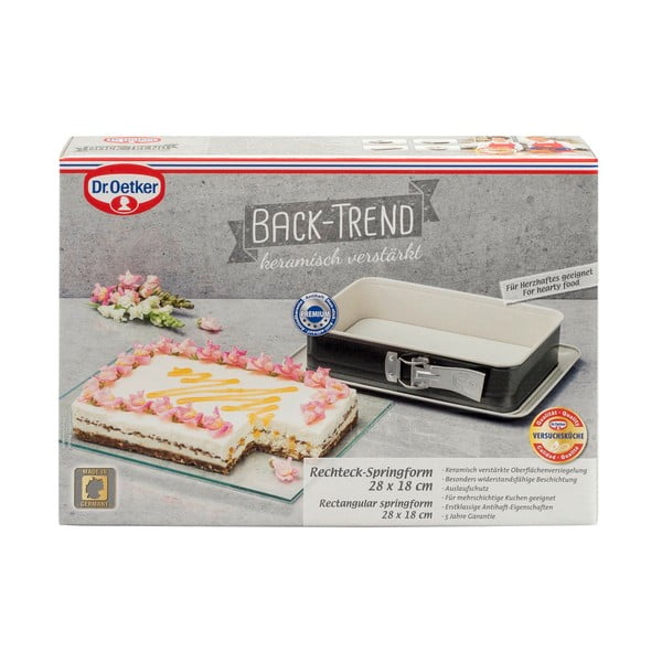 Tērauda cepšanas forma ar keramikas virsmu Dr. Oetker, 28 x 18 cm-image-2