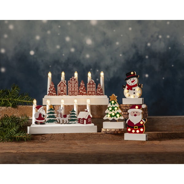 Balts/zaļš gaismas dekors ar Ziemassvētku motīvu Freddy – Star Trading-image-3