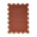 Terakotas oranžs ar rokām darināts paklājs no vilnas maisījuma 200x290 cm Rivo Wool – Flair Rugs