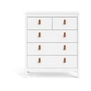Balta augsta kumode 82x99 cm Madrid – Tvilum