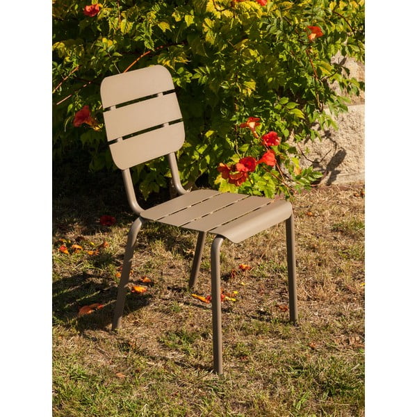 Zaļganbrūns metāla dārza ēdamistabas komplekts 8 personām Alicante – Ezeis-image-1