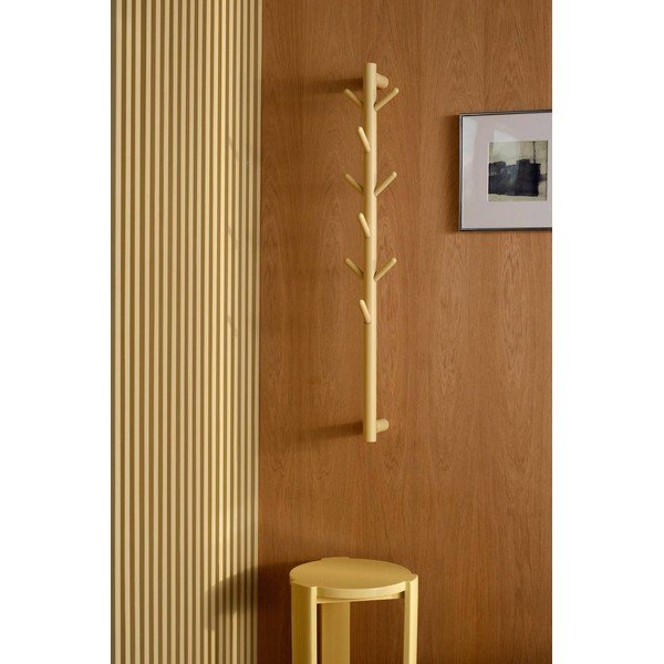 Gaiši dzeltens priedes masīvkoka sienas pakaramais 21 cm Eddison – Jotex-image-1