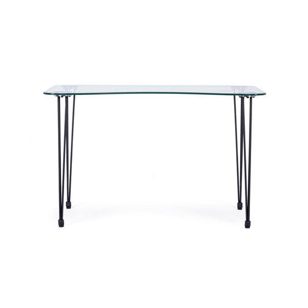 Darba galds ar stikla galda virsmu 60x120 cm Rondo – Bizzotto-image-3