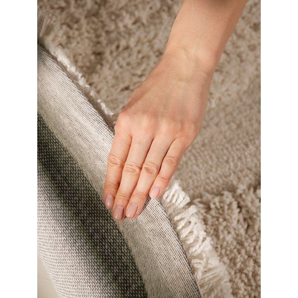 Krēmkrāsas ar rokām darināts apaļš paklājs ø 160 cm Lambeth Jasper – Ted Baker-image-4