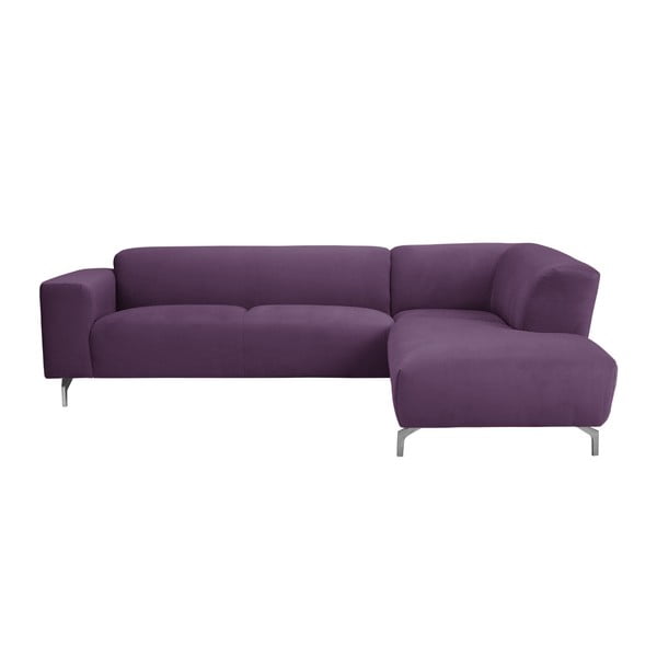 Violets stūra dīvāns Windsor & Co Dīvāni Orion labais stūris