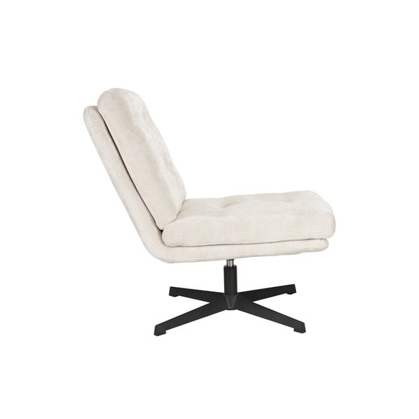 Krēmkrāsas grozāms atpūtas krēsls Kai – White Label-image-2