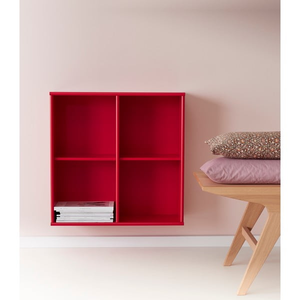 Sarkans sienas grāmatplaukts Mistral 025-image-1