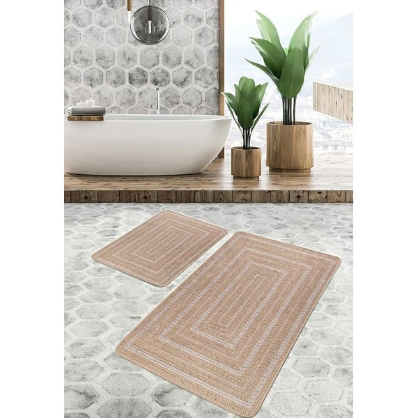 Brūni vannas istabas paklājiņi (2 gab.) 60x100 cm – Mila Home-image-4