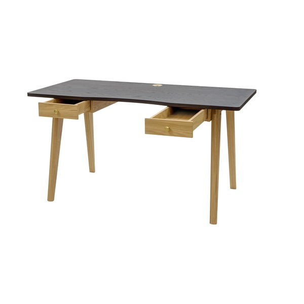 Darba galds ar ozolkoka imitāciju 70x140 cm Nice – Woodman-image-3