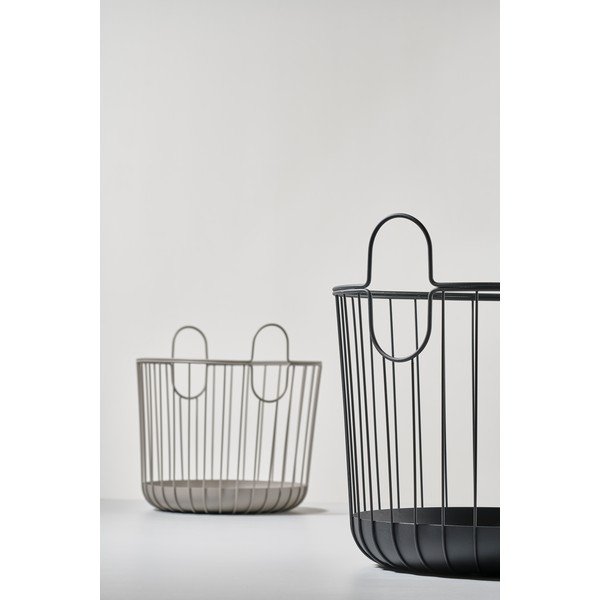 Melns metāla uzglabāšanas grozs Zone Inu, ø 40,6 cm-image-2