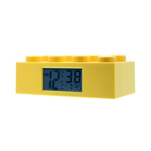 Dzeltens pulkstenis ar LEGO® Brick modinātāju-image-1