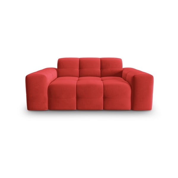 Sarkans samta dīvāns 156 cm Kendal – Micadoni Home