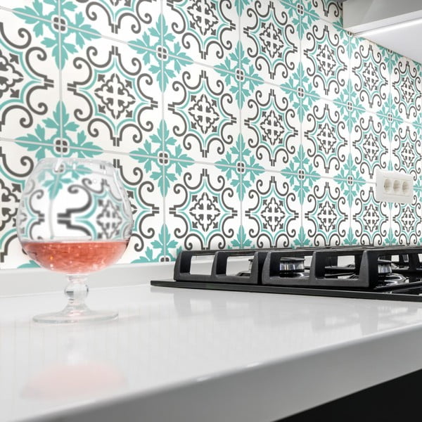 60 flīžu uzlīmju komplekts Ambiance Paco, 10 x 10 cm-image-3