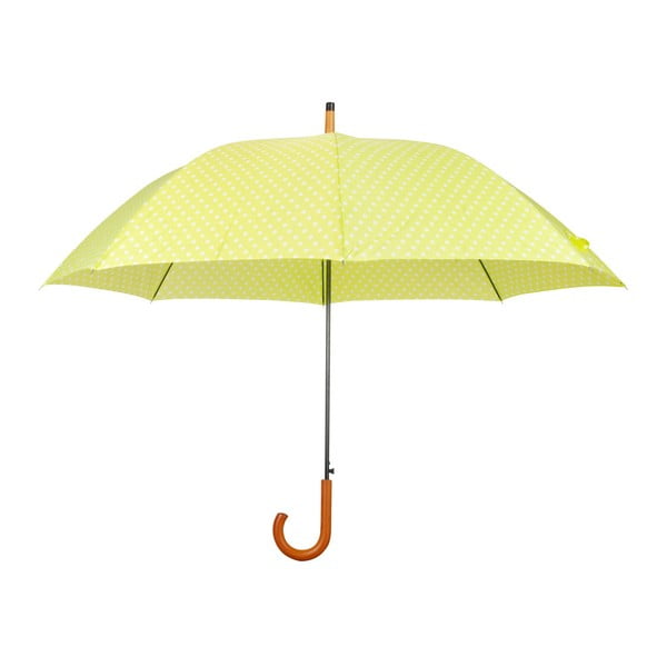Dzeltens lietussargs ar koka rokturi Esschert Design Lietus