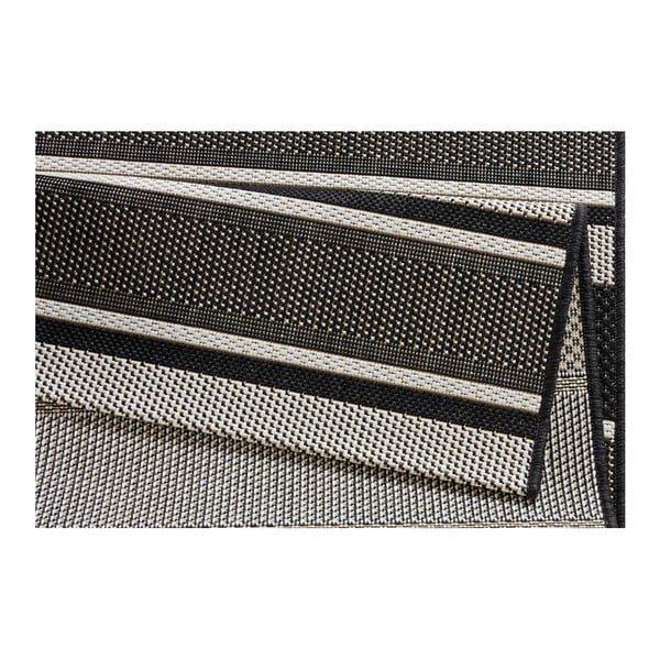 Melns āra paklājs NORTHRUGS Strap, 200 x 290 cm-image-3