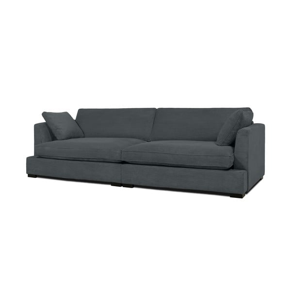 Pelēks velveta dīvāns 266 cm Mobby – Scandic-image-2