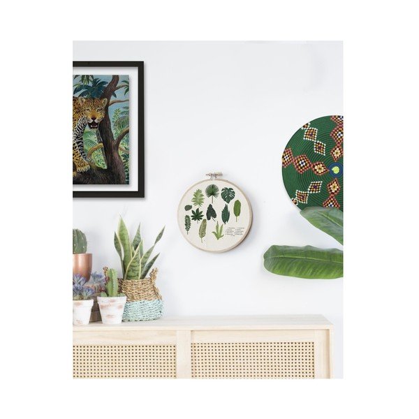 Sienas rotājums Surdic Stitch Hoop Leafes Index, ⌀ 27 cm-image-1