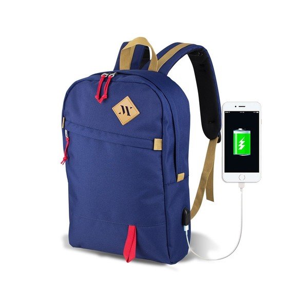 Zila mugursoma ar USB portu My Valice FREEDOM Smart Bag