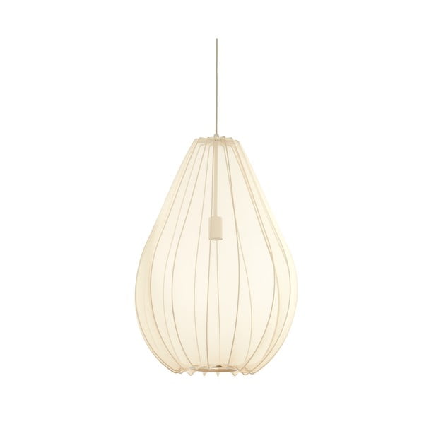 Bēša piekaramā lampa ar auduma abažūru ø 50 cm Itela – Light & Living-image-3