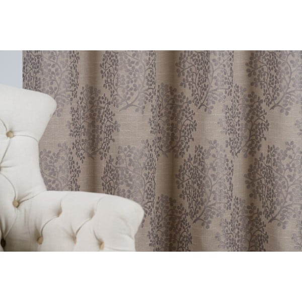 Pelēks/brūns aizkars 140x245 cm Kansai – Mendola Fabrics-image-3