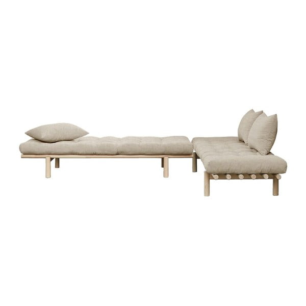 Bēšs lina dīvāns 200 cm Pace – Karup Design-image-4