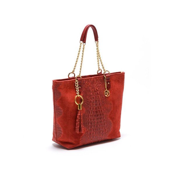 Ādas rokassoma Carla Ferreri 863 Rosso-image-2