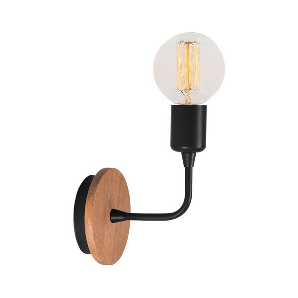 Melna sienas lampa Homemania Decor Simple Drop-image-2