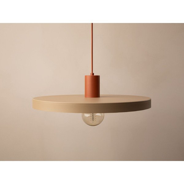 Bēša metāla piekaramā lampa ø 40 cm Ori – Micadoni -image-2