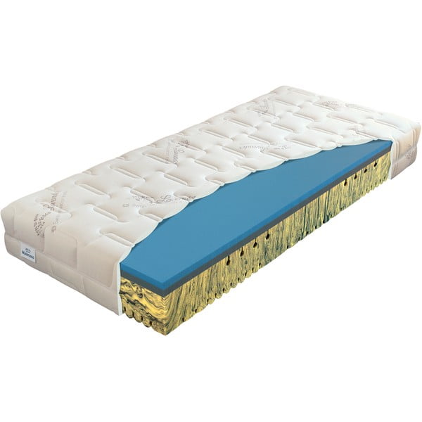 Vidēji stingrs/mīksts putu divpusējs matracis 90x200 cm Herbal visco – Materasso