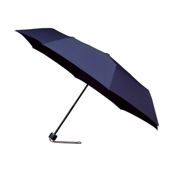Vēja izturīgs zils saliekams lietussargs Ambiance Mini-Max, ⌀ 100 cm