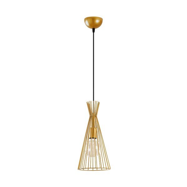 Zelta krāsas piekaramā lampa ar metāla abažūru ø 20 cm Mezopotamya – Opviq lights-image-3