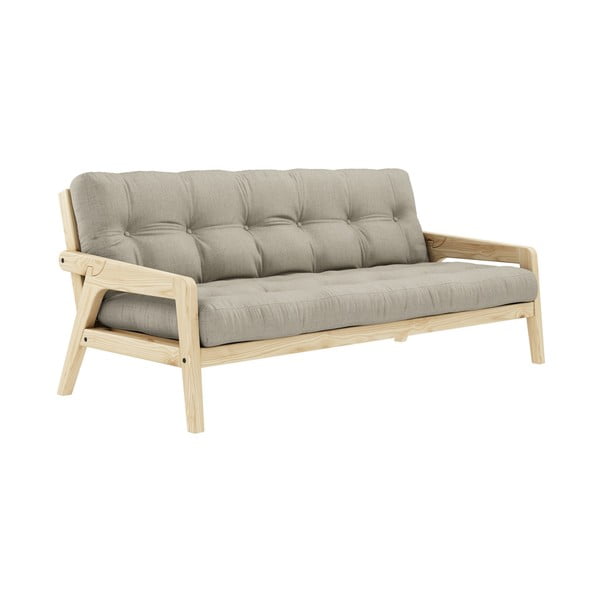 Bēšs izvelkamais dīvāns 204 cm Grab – Karup Design-image-3