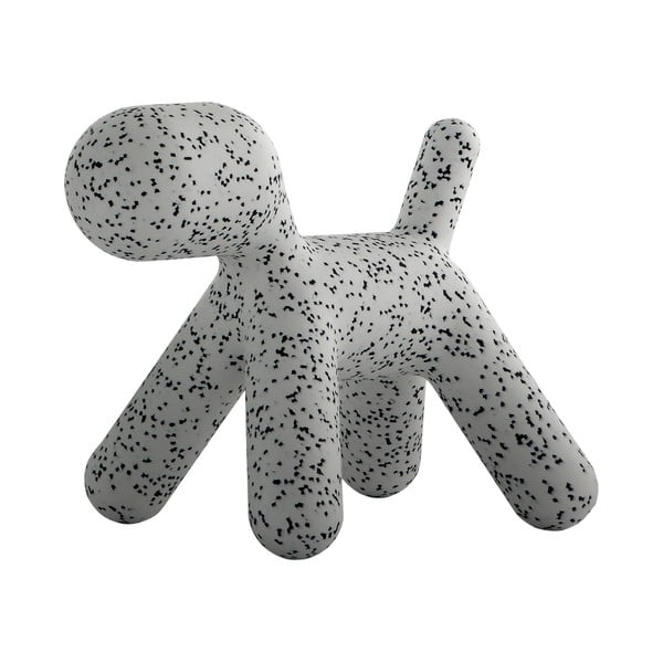 Pelēks taburete Magis Puppy Dalmatin, garums 43 cm