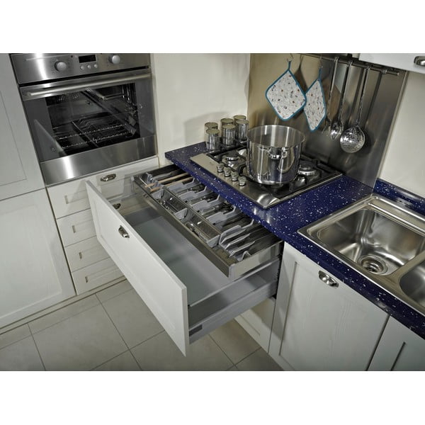 Pelēks galda piederumu organizators 83 x 46 cm Flexo – Elletipi-image-4