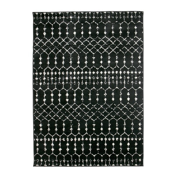 Melns paklājs WOOOD Sansa, 170 x 240 cm