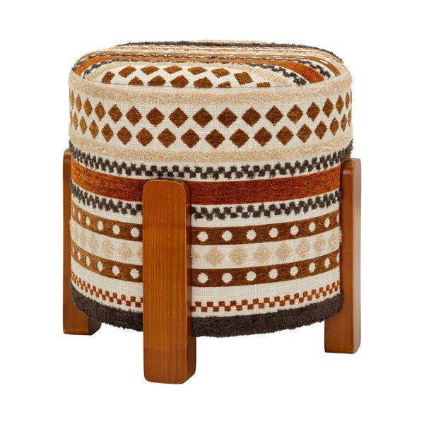 Brūns/bēšs pufs Ethnic  – Mauro Ferretti-image-3