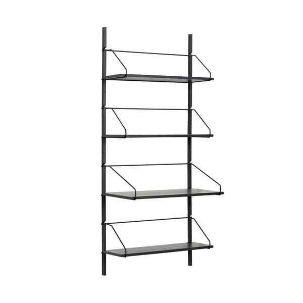 Melns sienas plaukts no oškoka Hübsch Norm, 84 x 181 cm-image-4