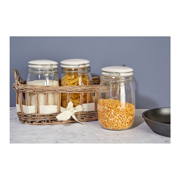 3 burku komplekts grozā Premier Housewares Country Cottage, 1000 ml-image-3