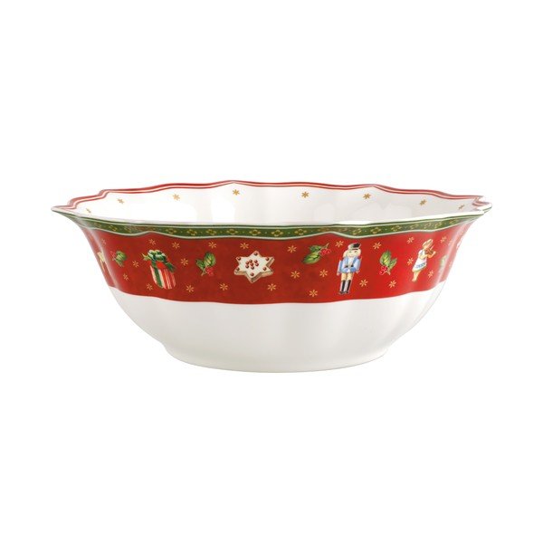 Sarkanbalts porcelāna Ziemassvētku trauks Toy´s Delight Villeroy&Boch, ø 32 cm-image-2