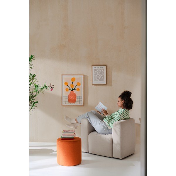 Bēšs atpūtas krēsls Flom – noo.ma-image-3