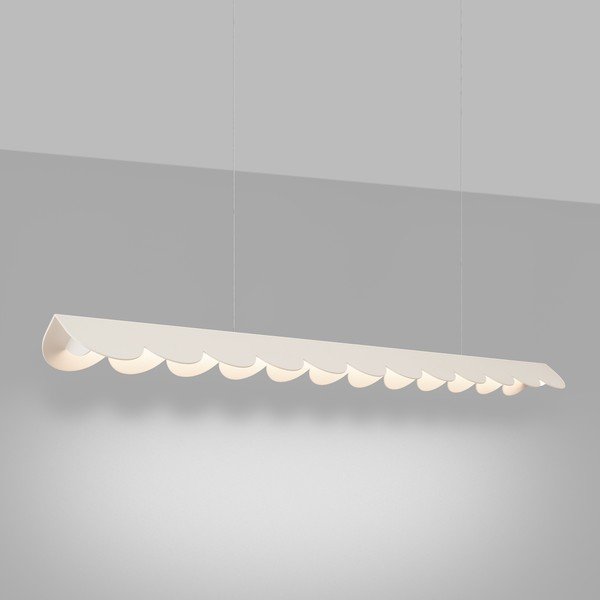 Bēša alumīnija LED piekaramā lampa BISCUIT – Thoro-image-2