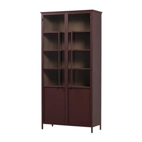 Bordo metāla vitrīna 99x203x45 cm Exhibit – WOOOD-image-4